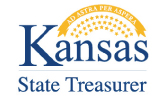 Kansas State Treasurer logo with star banner